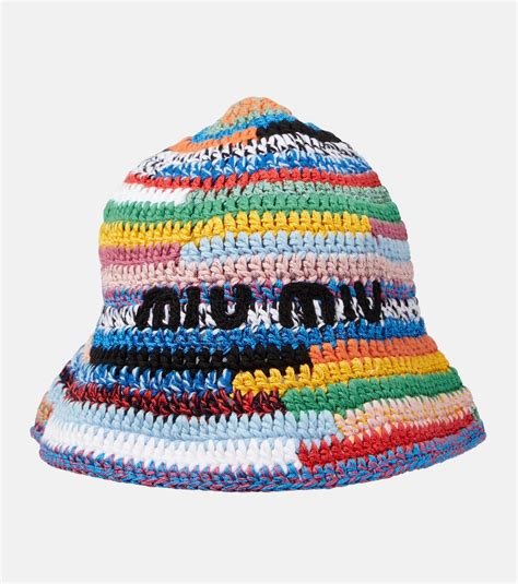 crochet bucket hat miu miu